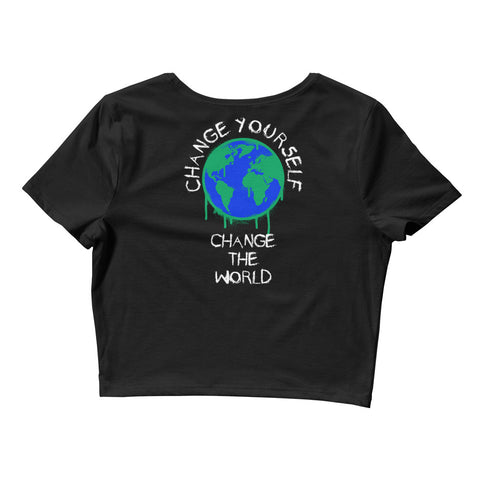 Change The World Crop Tee