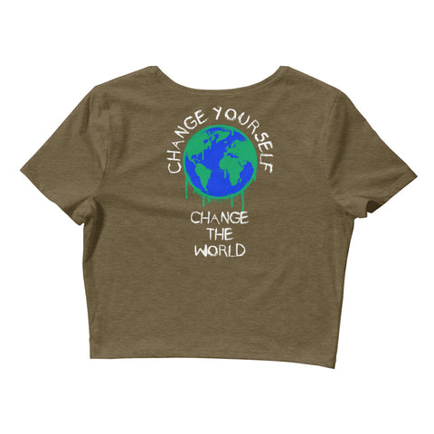 Change The World Crop Tee